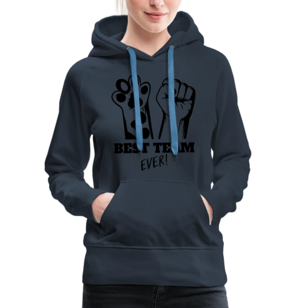 LiNBW.  Frauen Hoodie Best Team Ever - Navy