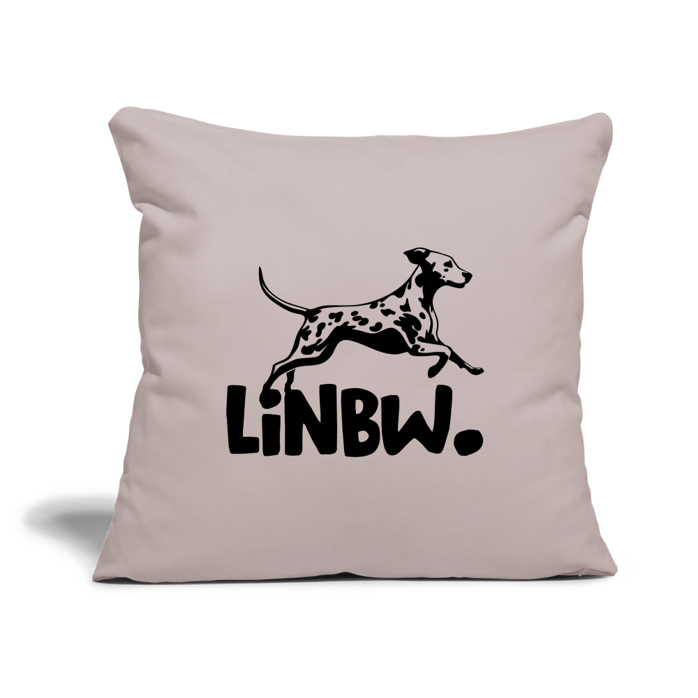 LiNBW. Kissen mit Füllung 45 x 45 cm - helles Taupe