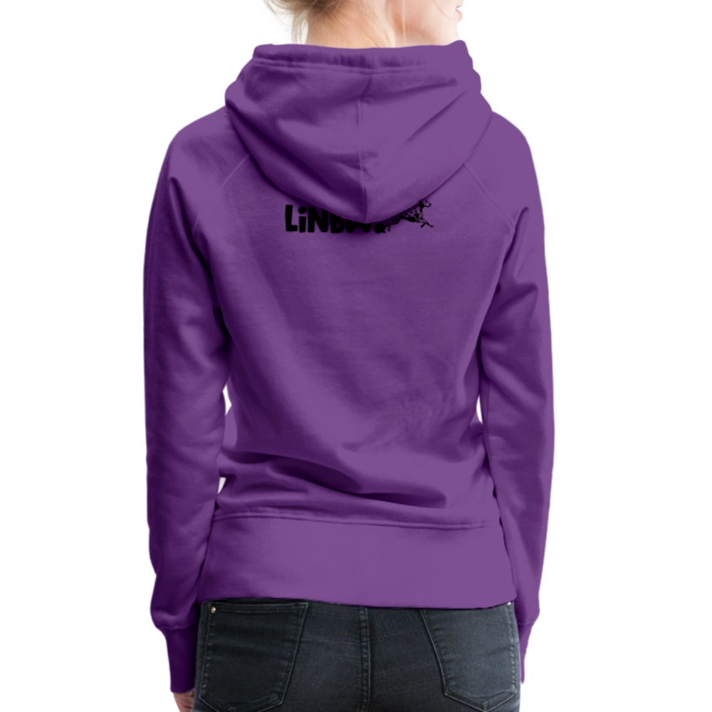 LiNBW. Frauen Hoodie Life is not just black and white - Purple