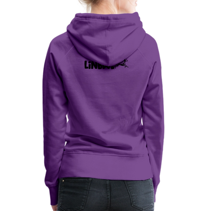 LiNBW. Frauen Hoodie Life is not just black and white - Purple