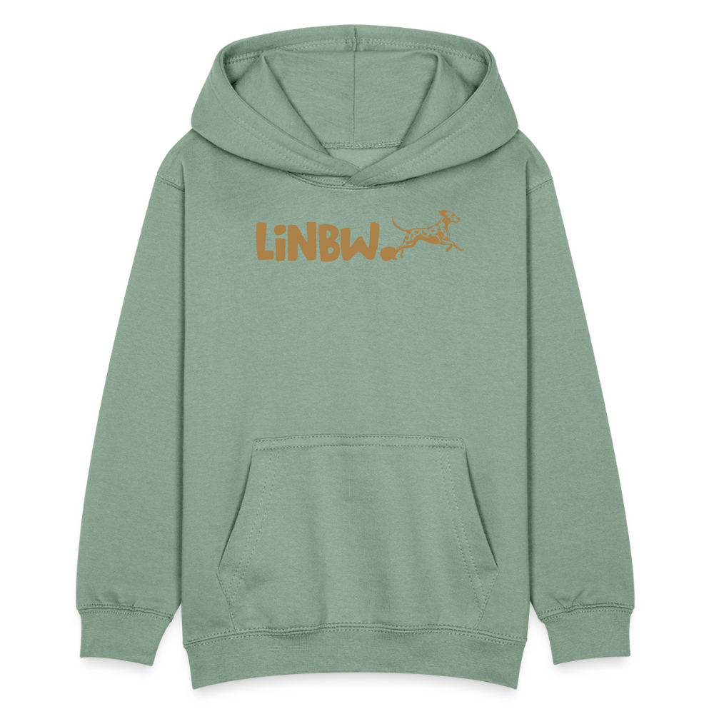 LiNBW. Kinder Hoodie Life is not just black and white - Graugrün