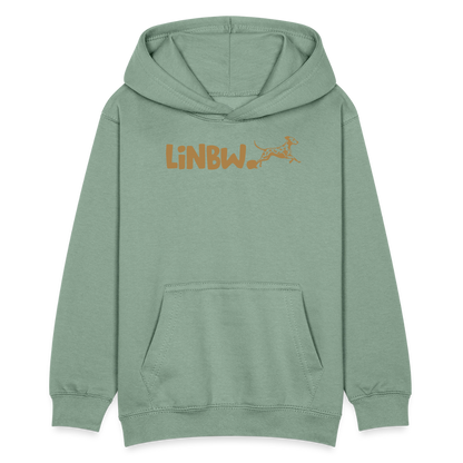 LiNBW. Kinder Hoodie Life is not just black and white - Graugrün