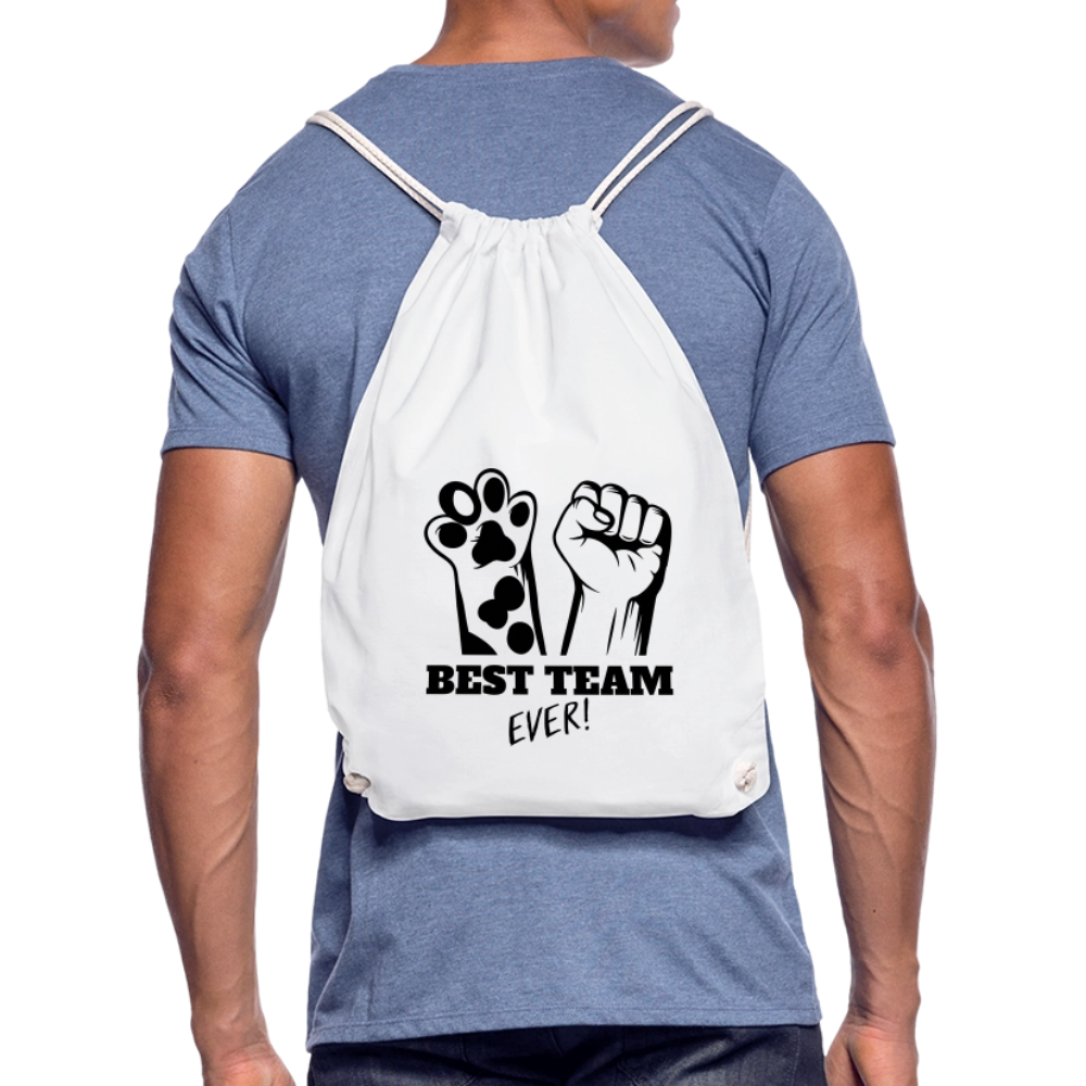 LiNBW. Turnbeutel Best Team Ever - Weiß