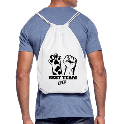 LiNBW. Turnbeutel Best Team Ever - Weiß