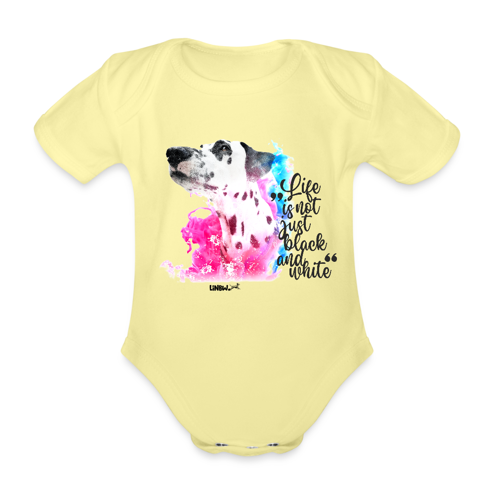LiNBW. Body Kurzarm Dalmatiner Life is not just black and white - Hellgelb