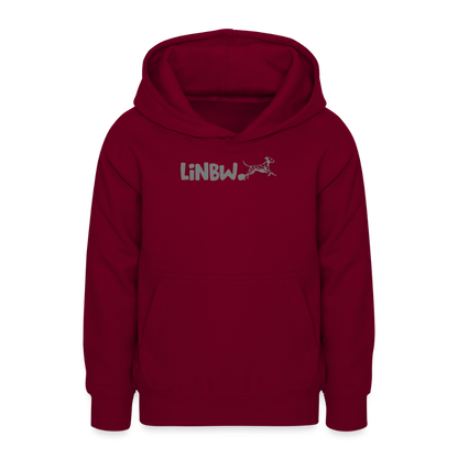 LiNBW. Teenager Hoodie Life is not just black and white - Bordeaux