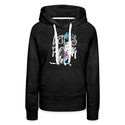 LiNBW. Frauen Hoodie Dalmatiner Let's Rock - Anthrazit