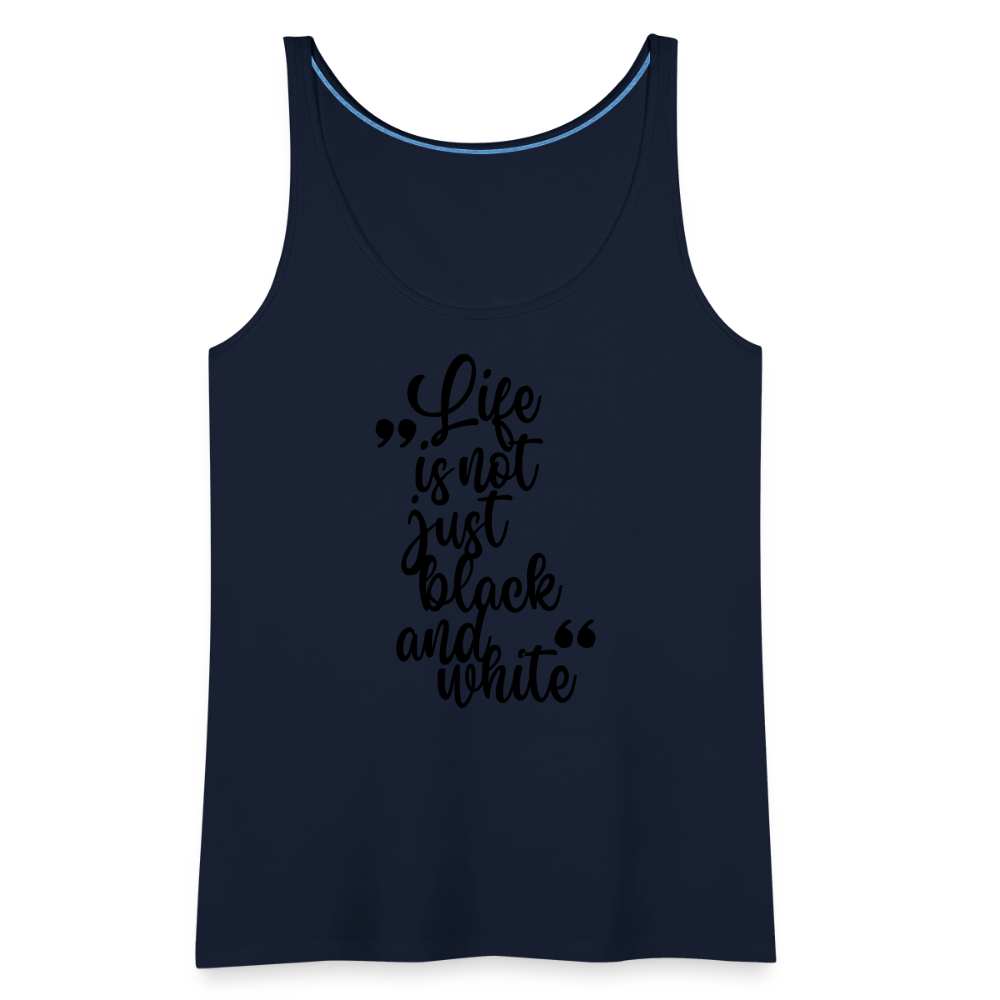 LiNBW. Frauen Tank-Top Life is not just black and white - Navy