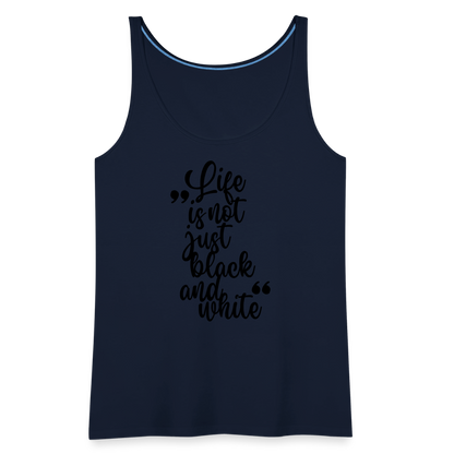LiNBW. Frauen Tank-Top Life is not just black and white - Navy
