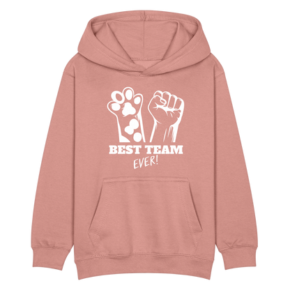 LiNBW. Kinder Hoodie Best Team Ever - Altrosa