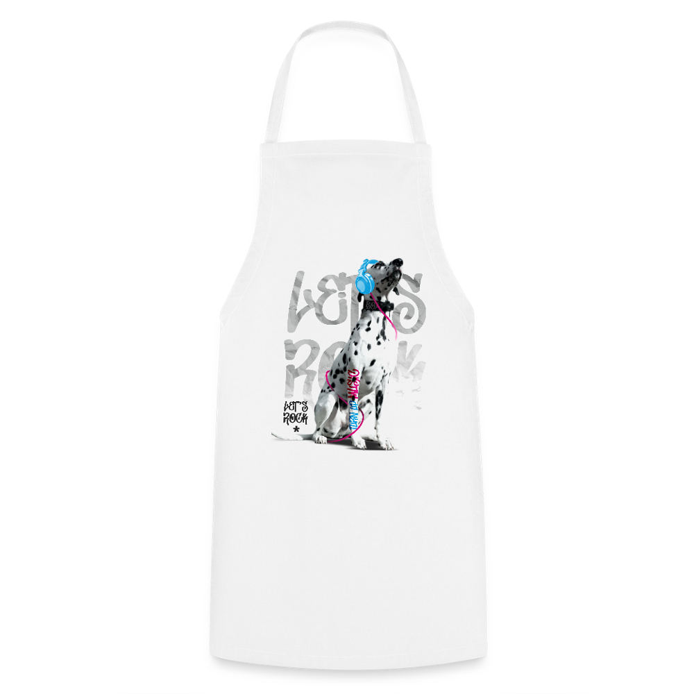 Kochschürze „Let’s Rock“ – Für Dalmatiner-Fans mit Rhythmus im Blut - Weiß