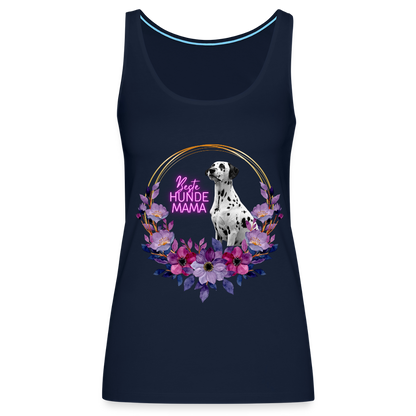 LiNBW. Frauen Tank-Top Beste Hundemama - Navy