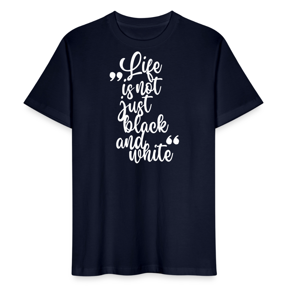 LiNBW. Männer T-Shirt Life is not just black and white - Navy