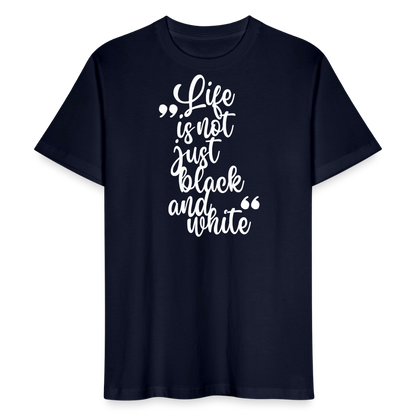 LiNBW. Männer T-Shirt Life is not just black and white - Navy