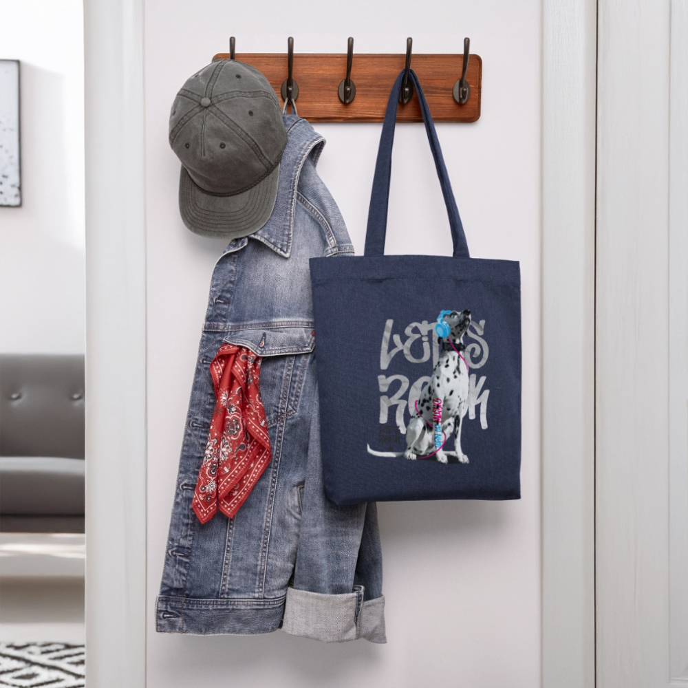 LiNBW. Stoffbeutel Dalmatiner Let's Rock - melange Blue