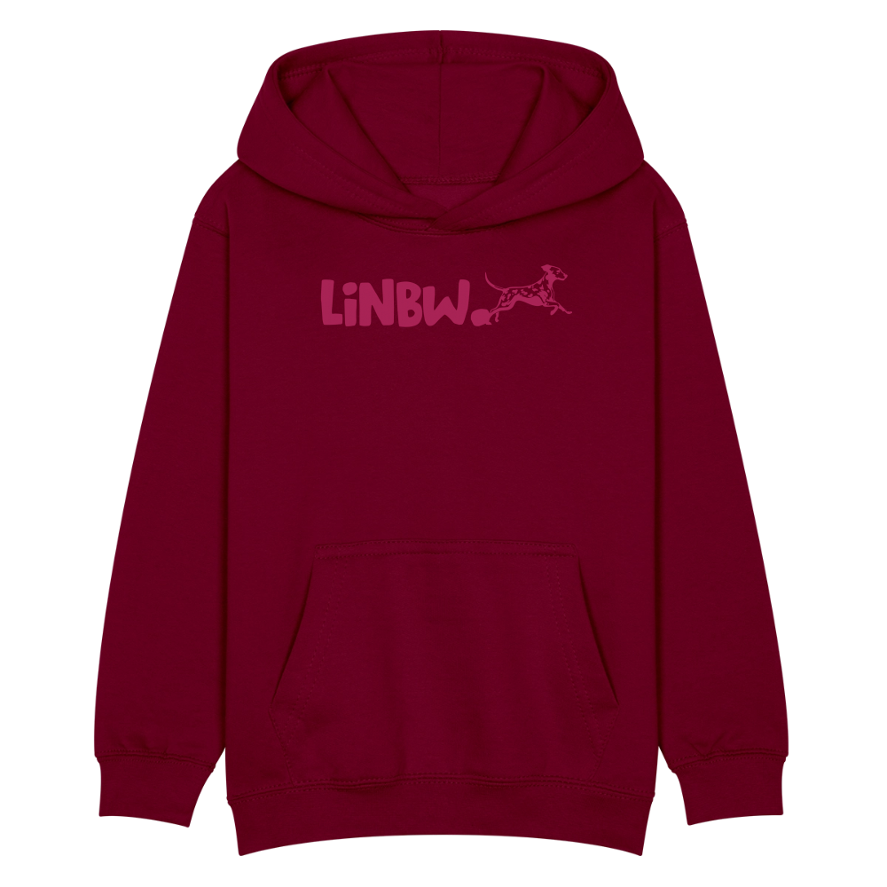 LiNBW. Kinder Hoodie Life is not just black and white - Bordeaux
