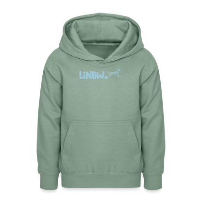 LiNBW. Teenager Hoodie Life is not just black and white - Graugrün