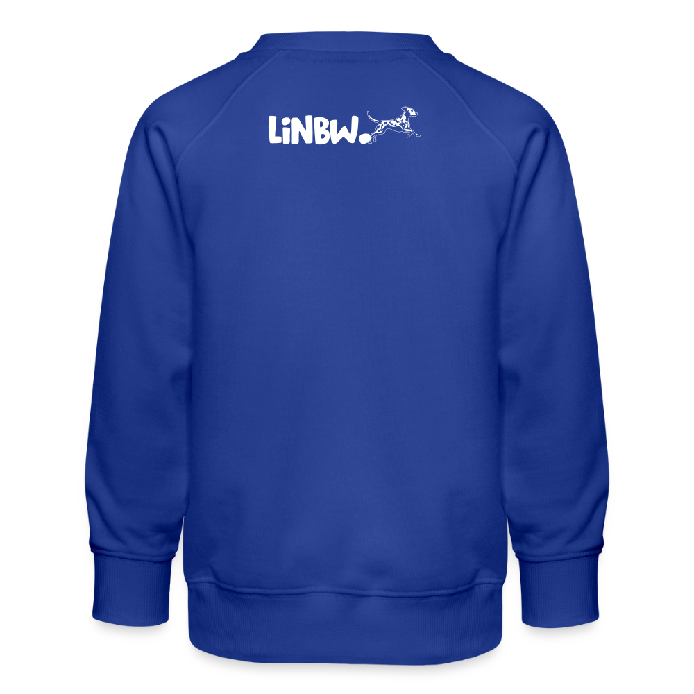 LiNBW. Kinder Pullover Life is not just black and white - Royalblau