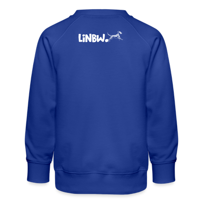 LiNBW. Kinder Pullover Life is not just black and white - Royalblau