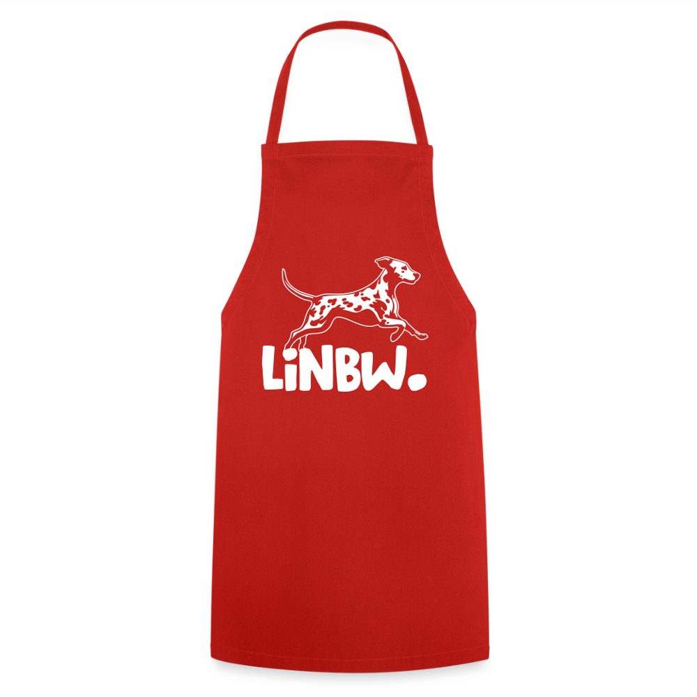 Kochschürze mit LINBW-Logo – schlicht, stilvoll & bewusst - Rot