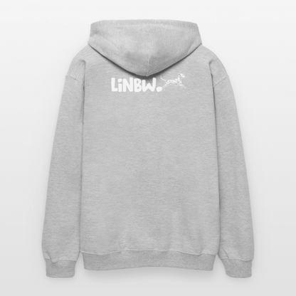 LiNBW. Männer & Frauen Hoodie Life is not just black and white - Hellgrau meliert