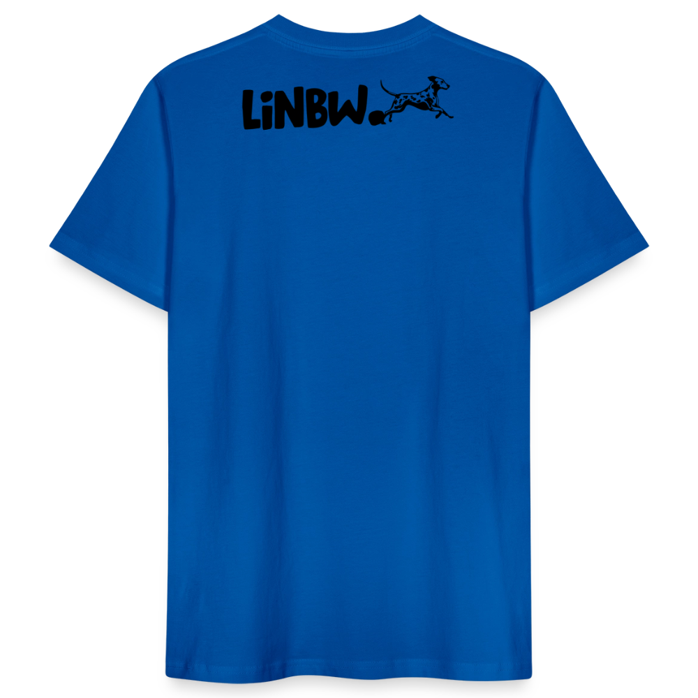 LiNBW. Männer T-Shirt Life is not just black and white - Pfauenblau