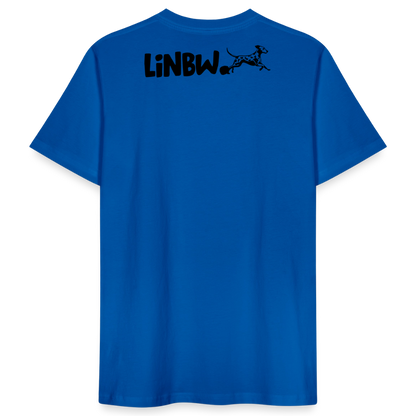 LiNBW. Männer T-Shirt Life is not just black and white - Pfauenblau