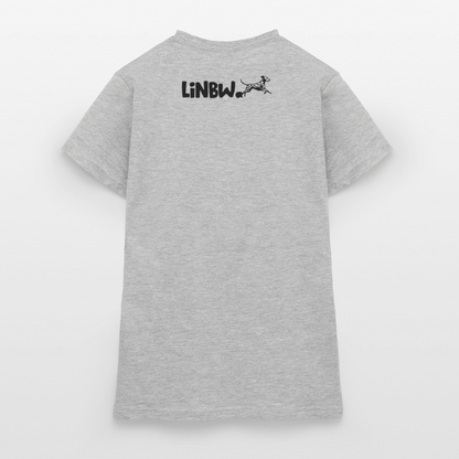 LiNBW. Frauen T-Shirt Dalmatiner Life is not just black and white - Grau meliert
