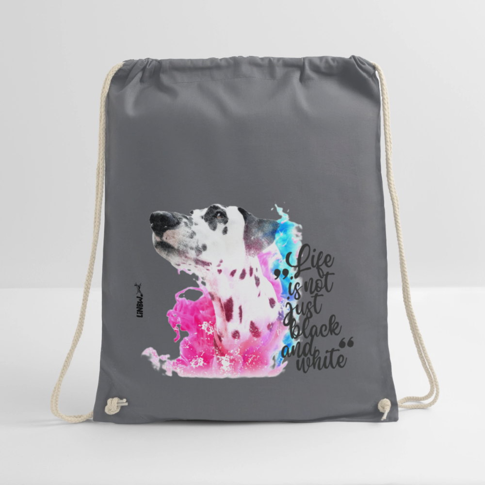 LiNBW. Turnbeutel Dalmatiner Life is not just black and white - Grau