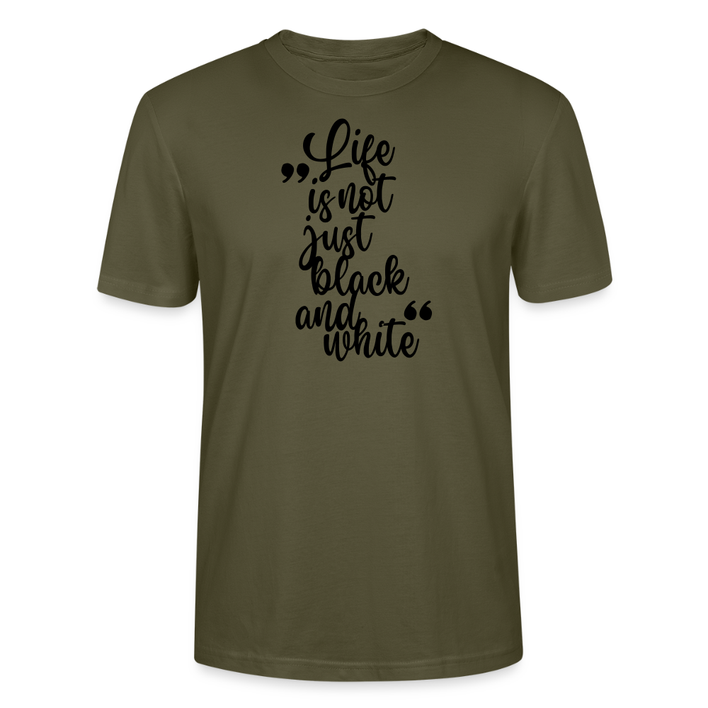 LiNBW. Männer T-Shirt Life is not just black and white - Khaki