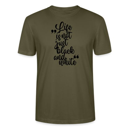LiNBW. Männer T-Shirt Life is not just black and white - Khaki