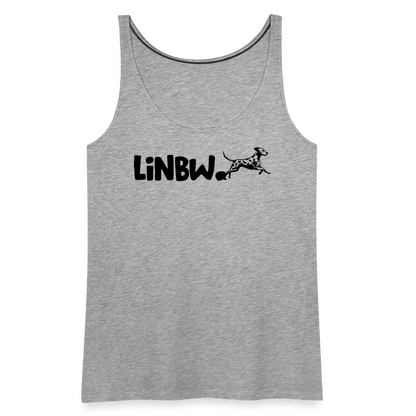 LiNBW. Frauen Tank-Top Life is not just black and white - Grau meliert