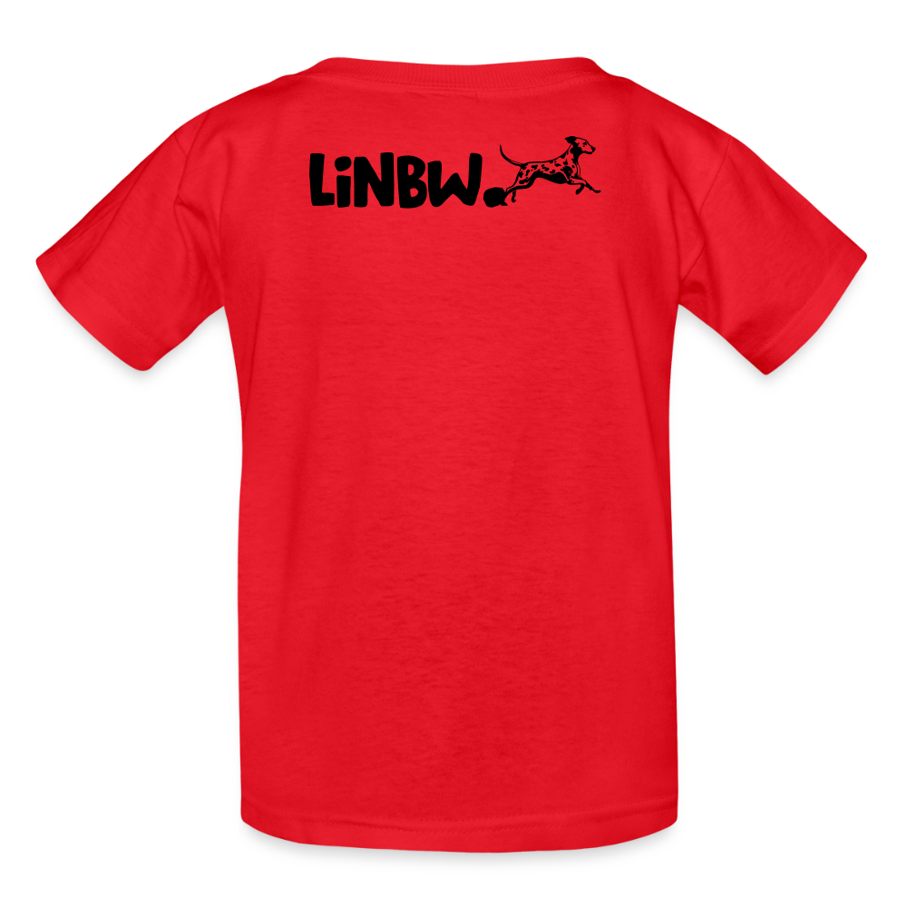 Kinder-T-Shirt – Life is not just black and white | Statement-Shirt mit Haltung - Rot