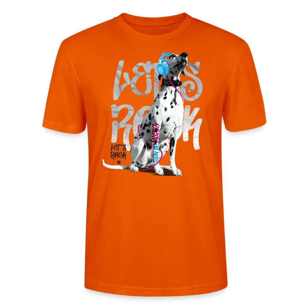 LiNBW. Männer T-Shirt Dalmatiner Let's Rock - Tieforange