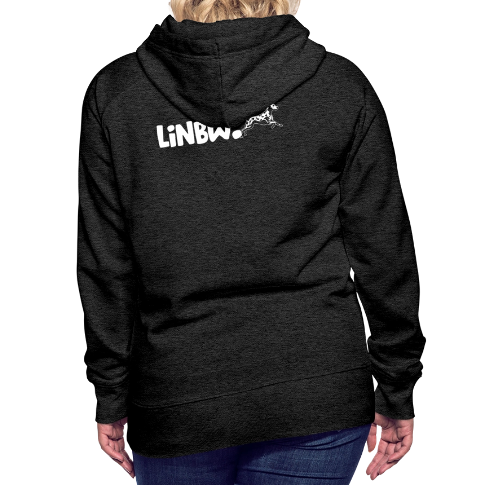 LiNBW. Frauen Hoodie Life is not just black and white - Anthrazit