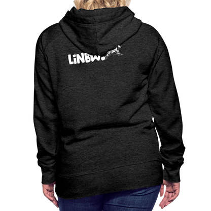 LiNBW. Frauen Hoodie Life is not just black and white - Anthrazit