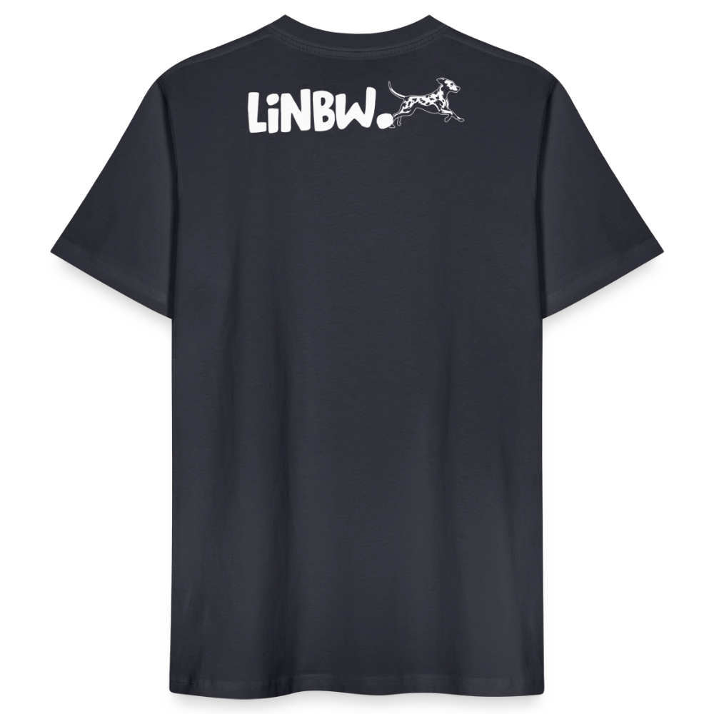 LiNBW. Männer T-Shirt Life is not just black and white - Dunkles Graublau