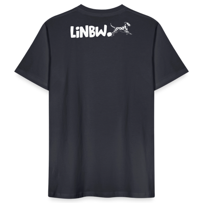 LiNBW. Männer T-Shirt Life is not just black and white - Dunkles Graublau