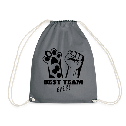 LiNBW. Turnbeutel Best Team Ever - Grau