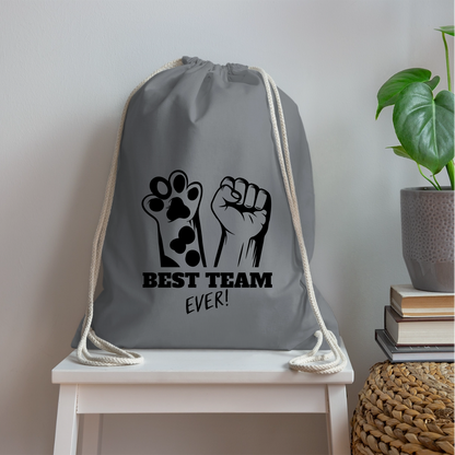 LiNBW. Turnbeutel Best Team Ever - Grau