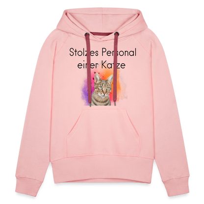 LiNBW.  Frauen Hoodie Stolzes Personal einer Katze - Kristallrosa