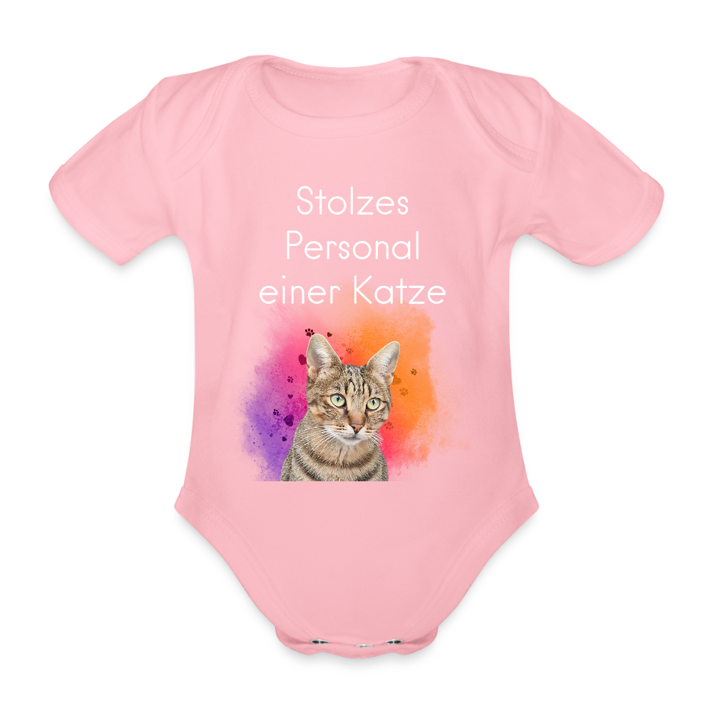 LiNBW. Body Kurzarm Stolzes Personal einer Katze - Hellrosa