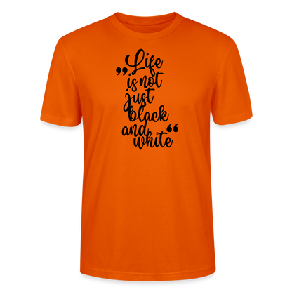 LiNBW. Männer T-Shirt Life is not just black and white - Tieforange