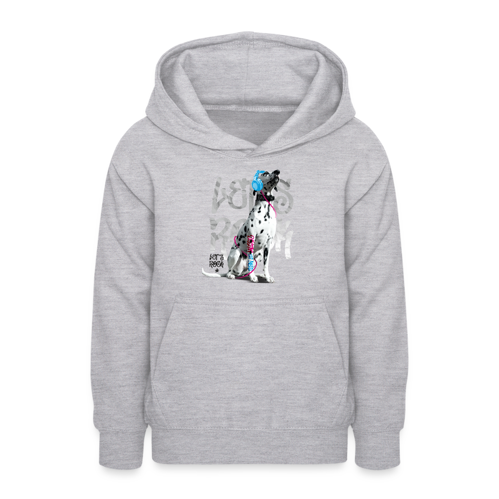 LiNBW. Teenager Hoodie Dalmatiner Let's Rock - Hellgrau meliert