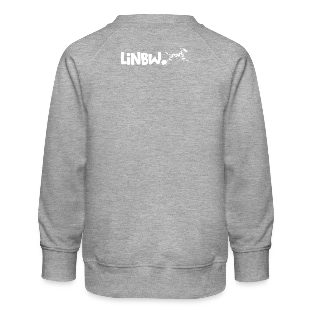 LiNBW. Kinder Pullover Life is not just black and white - Grau meliert