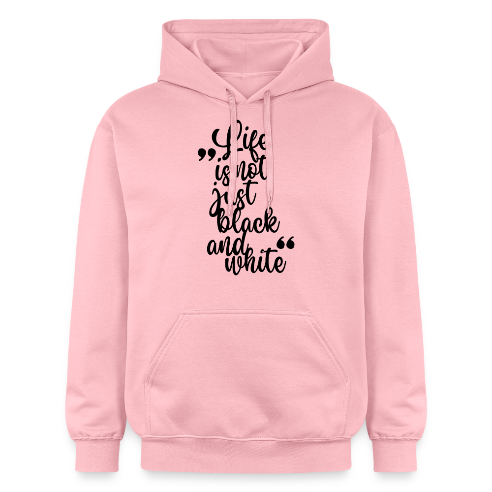 LiNBW. Männer & Frauen Hoodie Life is not just black and white - Hellrosa