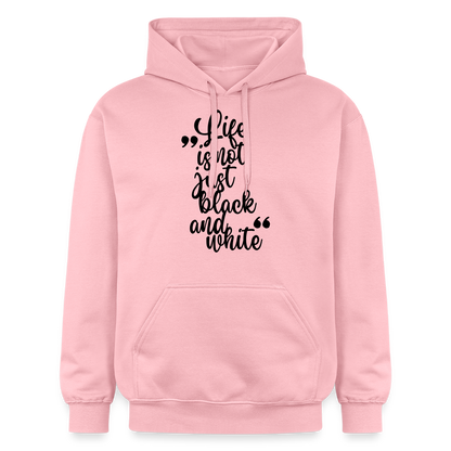 LiNBW. Männer & Frauen Hoodie Life is not just black and white - Hellrosa