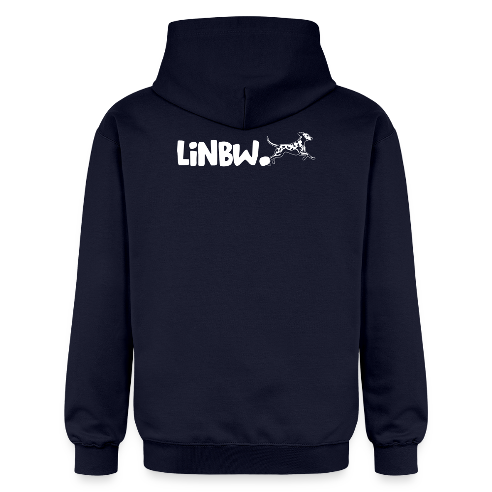 LiNBW. Männer & Frauen Hoodie Life is not just black and white - Navy
