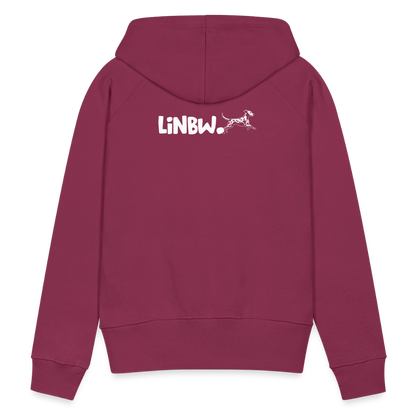 LiNBW. Frauen Hoodie Life is not just black and white - Bordeaux
