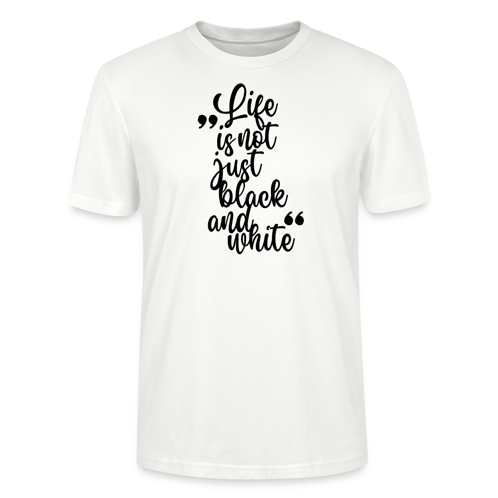 LiNBW. Männer T-Shirt Life is not just black and white - Weiß